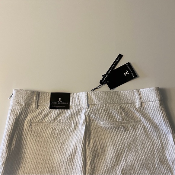 NWT Jules & Leopold white stretch capris SZ L - Picture 2 of 4